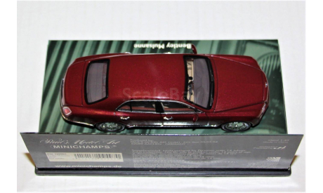 1/43 Minichamps #436 139901 BENTLEY Mulsanne 2010 red metallic, масштабная модель, scale43