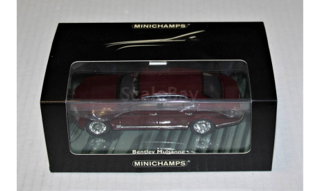 1/43 Minichamps #436 139901 BENTLEY Mulsanne 2010 red metallic, масштабная модель, scale43