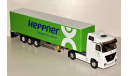 1/43 Eligor #113901 Mercedes-Benz Actros 1840 MP2 Semi Transports HEPPNER whie/green, масштабная модель, scale43