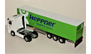 1/43 Eligor #113901 Mercedes-Benz Actros 1840 MP2 Semi Transports HEPPNER whie/green, масштабная модель, scale43