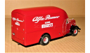 EXOTO Alfa Romeo 500 (4x2) Race Car Transporter ALFA ROMEO Gomme PIRELLI 1950, red Italia, масштабная модель, scale43