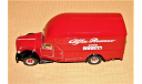 EXOTO Alfa Romeo 500 (4x2) Race Car Transporter ALFA ROMEO Gomme PIRELLI 1950, red Italia, масштабная модель, scale43