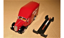 EXOTO Alfa Romeo 500 (4x2) Race Car Transporter ALFA ROMEO Gomme PIRELLI 1950, red Italia, масштабная модель, scale43