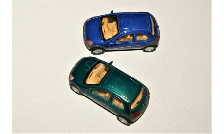 1/64 Kinsmart FORD Ka (4x2) 1996-2008 blue & green, масштабная модель, scale64