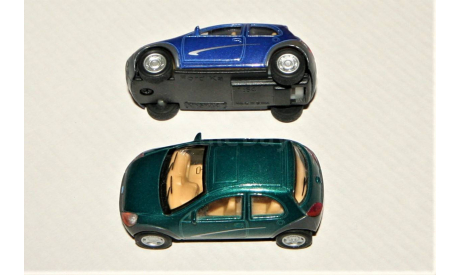 1/64 Kinsmart FORD Ka (4x2) 1996-2008 blue & green, масштабная модель, scale64