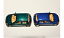 1/64 Kinsmart FORD Ka (4x2) 1996-2008 blue & green, масштабная модель, scale64
