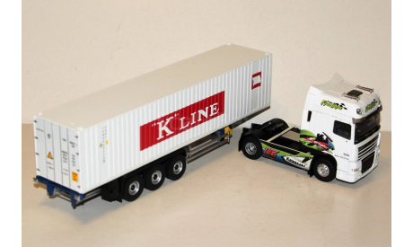 1/43 Eligor #114865 DAF XF 105.460 SuperSpace Cab Container Transport FREDIERE white, масштабная модель, scale43