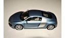 1/18 Kyosho AUDI R8 Sportcoupe (4x2) hetblau metallic, Germany, масштабная модель, scale18