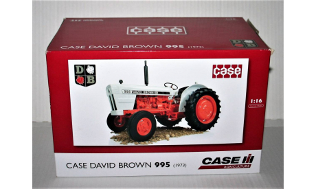 CASE David Brown 995 (1973 г.) red/white Italy, масштабная модель трактора, Universal Hobbies, scale16