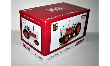 CASE David Brown 995 (1973 г.) red/white Italy, масштабная модель трактора, Universal Hobbies, scale16