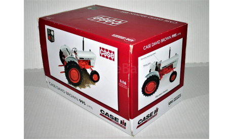 CASE David Brown 995 (1973 г.) red/white Italy, масштабная модель трактора, Universal Hobbies, scale16