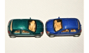 1/64 Kinsmart FORD Ka (4x2) 1996-2008 blue & green, масштабная модель, scale64