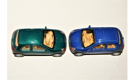 1/64 Kinsmart FORD Ka (4x2) 1996-2008 blue & green, масштабная модель, scale64