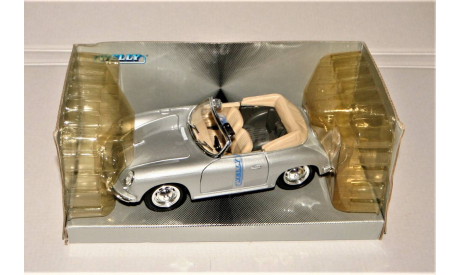 1/24 Welly PORSCHE 356B Cabrio silver, масштабная модель, scale24