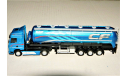 1/87 Tema Toys Metal: DAF CF Space Cab MY2017 (4x2) + Bulk Trailer tipper 3-axle blue metallic, масштабная модель, Tema Toys (Netherlands), scale87