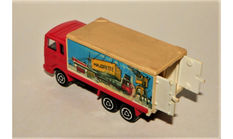 1/100 Majorette Saviem Container Truck (6x4) red, France, масштабная модель, Majorette (made in France), scale100