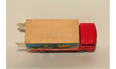 1/100 Majorette Saviem Container Truck (6x4) red, France, масштабная модель, Majorette (made in France), scale100