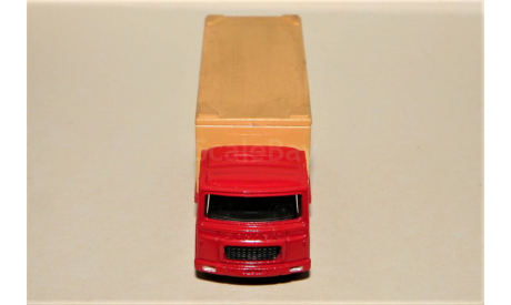1/100 Majorette Saviem Container Truck (6x4) red, France, масштабная модель, Majorette (made in France), scale100