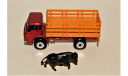 Matchbox Superfast Enimals Truck (4x2) 1976 orange metallic, с фигуркой быка - символа 2021 года!, масштабная модель, Made in England, scale0