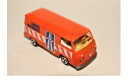 1/60 Majorette Volkswagen Transporter T2 (4x2) Service Autoroute 1979, orange, Germany, масштабная модель, Majorette (made in France), scale0