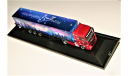 1/87 Herpa MAN TGX 18.440 (4X2) Weihnachtstruck 2012 dark red met./blue, масштабная модель, scale87