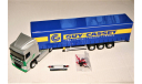 1/43 Eligor DAF XF105.460 Space Cab Euro 5 Tautliner Transports GUY CASSET silver metallic/blue, Holland, масштабная модель, scale43