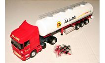 1/43 Eligor Scania R440 Highline Serie R (4x2) + Citerne Alimentaire ALAINE Transports red/white, масштабная модель, scale43