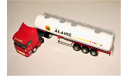 1/43 Eligor Scania R440 Highline Serie R (4x2) + Citerne Alimentaire ALAINE Transports red/white, масштабная модель, scale43
