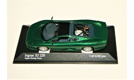 1/43 Minichamps JAGUAR XJ220 Sport Coupe (4x2) 1991 Jaguar Racing Green metallic, Limited Edition: 1 of 2,352 pcs., масштабная модель, scale43