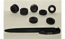 1/43 Колёса-5: МАЗ-520 (6х2) резина на дисках из чёрного пластика, запчасти для масштабных моделей, Made in Belarus, scale43