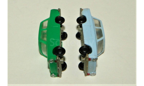 1/87 Permot TRABANT 601 green + Trabant 601 light blue, DDR, масштабная модель, Permot/ VEB Preto Dresden, scale87