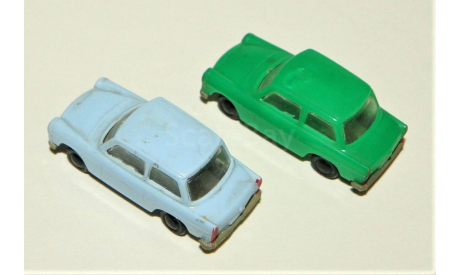 1/87 Permot TRABANT 601 green + Trabant 601 light blue, DDR, масштабная модель, Permot/ VEB Preto Dresden, scale87