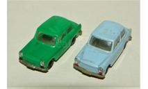 1/87 Permot TRABANT 601 green + Trabant 601 light blue, DDR, масштабная модель, Permot/ VEB Preto Dresden, scale87