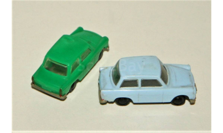 1/87 Permot TRABANT 601 green + Trabant 601 light blue, DDR, масштабная модель, Permot/ VEB Preto Dresden, scale87