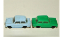1/87 Permot TRABANT 601 green + Trabant 601 light blue, DDR, масштабная модель, Permot/ VEB Preto Dresden, scale87