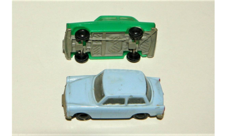 1/87 Permot TRABANT 601 green + Trabant 601 light blue, DDR, масштабная модель, Permot/ VEB Preto Dresden, scale87