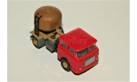 1/87 Permot SKODA S706 (4x2) Zementsilowagen 1973 red/light brown, CSSR, масштабная модель, Škoda, Permot/ VEB Preto Dresden, scale87