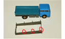 1/87 Permot SKODA S706 (4x2) Long Wheelbase LKW Pritsche/Plane 1974 blue, CSSR, масштабная модель, Škoda, Permot/ VEB Preto Dresden, scale87