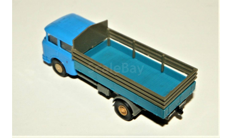 1/87 Permot SKODA S706 (4x2) Long Wheelbase LKW Pritsche/Plane 1974 blue, CSSR, масштабная модель, Škoda, Permot/ VEB Preto Dresden, scale87