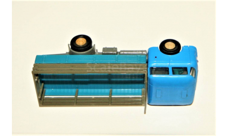 1/87 Permot SKODA S706 (4x2) Long Wheelbase LKW Pritsche/Plane 1974 blue, CSSR, масштабная модель, Škoda, Permot/ VEB Preto Dresden, scale87