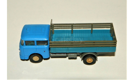 1/87 Permot SKODA S706 (4x2) Long Wheelbase LKW Pritsche/Plane 1974 blue, CSSR, масштабная модель, Škoda, Permot/ VEB Preto Dresden, scale87