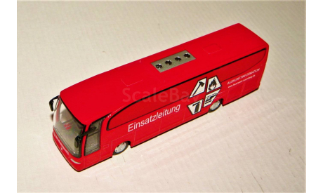 1/87 Schuco Metal MERCEDES-BENZ Travego (4x2) Einsatzleitung red, масштабная модель, scale87