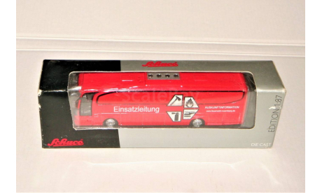 1/87 Schuco Metal MERCEDES-BENZ Travego (4x2) Einsatzleitung red, масштабная модель, scale87