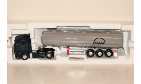 1/43 Eligor #113721 MAN TGX 18.480 XL toit bas Citerne Chimique MAN dfark blue/rey, масштабная модель, scale43