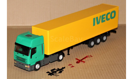 1/43 LBS #11267 IVECO EuroStar (4x2) 1993-2002 ’IVECO’ green/yellow, Italy, масштабная модель, LBS, made in France, scale43