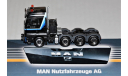 1/87 HERPA MAN TGX 41.540 (8x4) black, Germany, масштабная модель, HERPA Miniaturmodelle, scale87