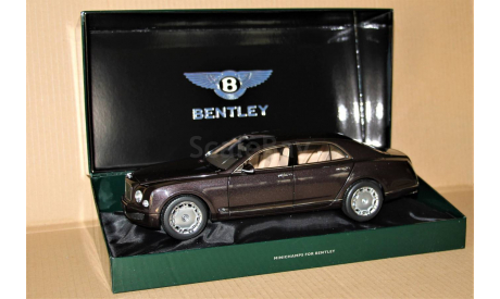 1/18 Minichamps BENTLEY Mulsanne 2010 brown metallic, масштабная модель, scale18