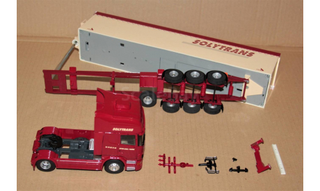 1/43 Eligor SCANIA R500 V8 New Topline Benne Cerealiere SOLUTRANS 2010 red/creme, масштабная модель, scale43