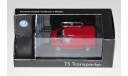 1/87 Wiking #411381 VOLKSWAGEN Transporter T5 2003-2009 dark red, Germany, масштабная модель, scale87