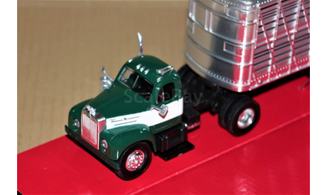 1/43 New Ray #16113 MACK B-61 + Trailer 1953 green/silver, масштабная модель, scale43